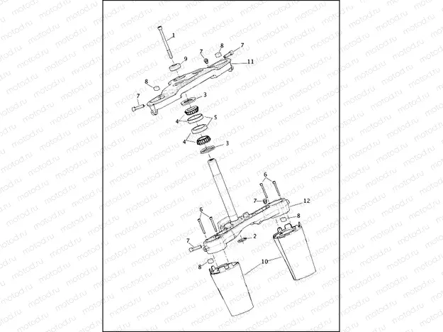 FORK BRACKETS, FRONT - FLFB, FLFBS
