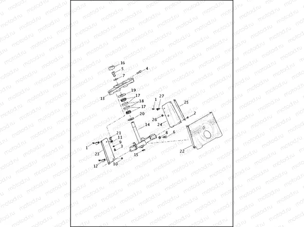 FORK BRACKETS, FRONT - FLS, FLSS, FLSTC, FLSTF, FLSTFB, FLSTFBS AND FLSTN
