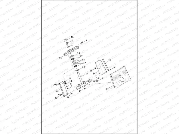 FORK BRACKETS, FRONT - FLS, FLSTC, FLSTF, FLSTFB & FLSTN