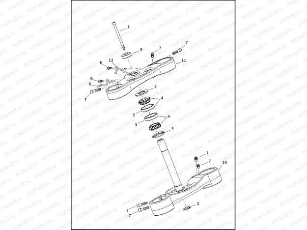 FORK BRACKETS, FRONT - FLSB