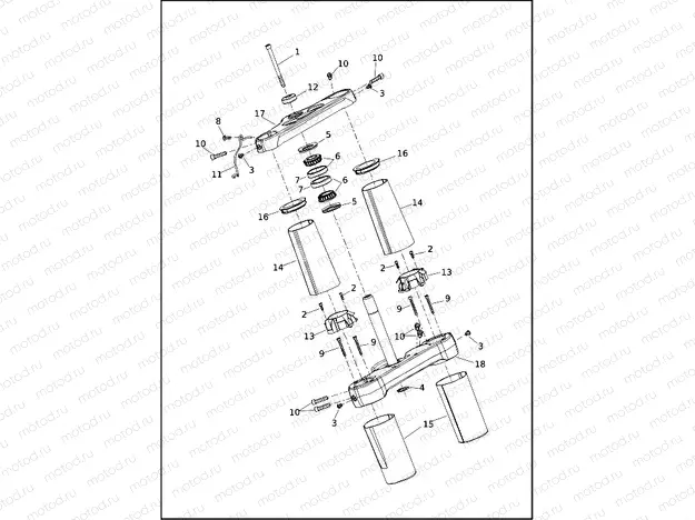 FORK BRACKETS, FRONT - FLSL