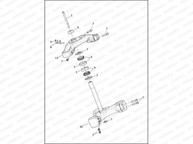 FORK BRACKETS, FRONT - FXBR, FXBRS