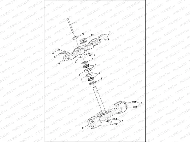 FORK BRACKETS, FRONT - FXFB, FXFBS