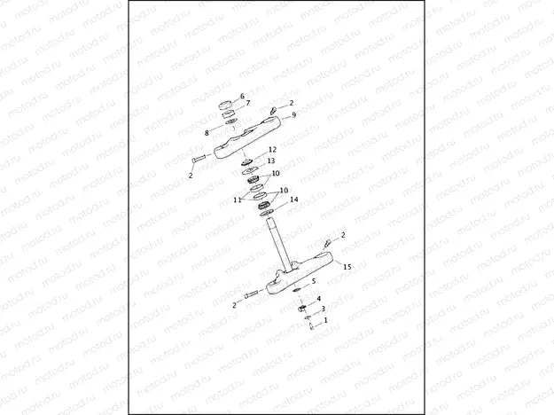 FORK BRACKETS, FRONT - FXSB