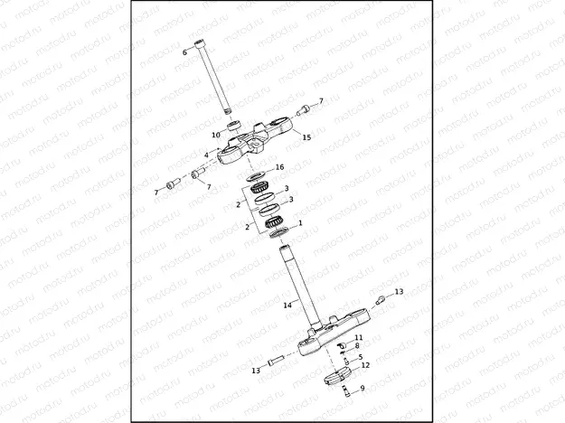 FORK BRACKETS, FRONT - XG500, XG750