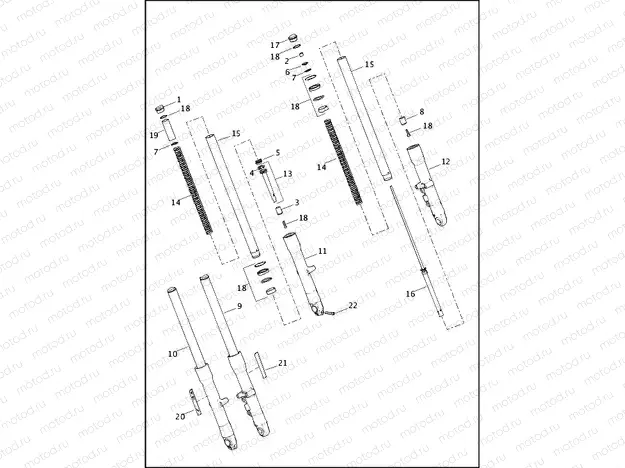 FORK, FRONT - FLD