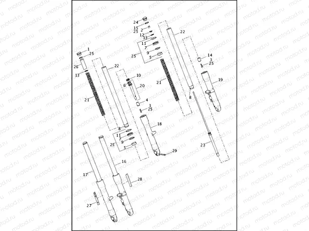 FORK, FRONT - FLD