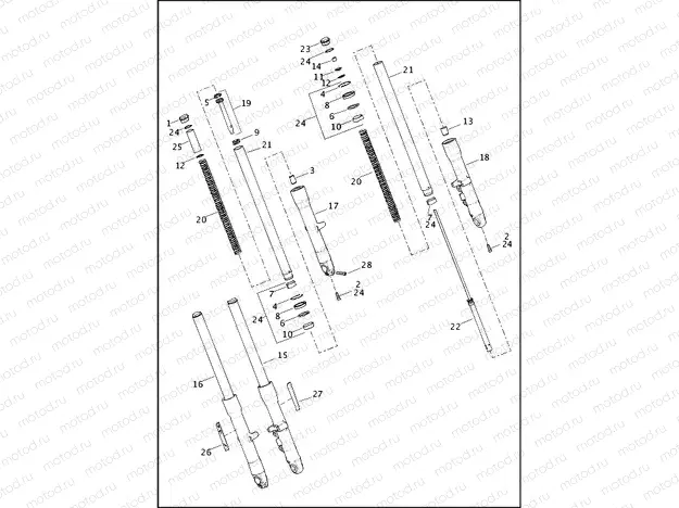FORK, FRONT - FLD