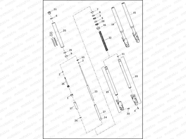 FORK, FRONT - FLSB