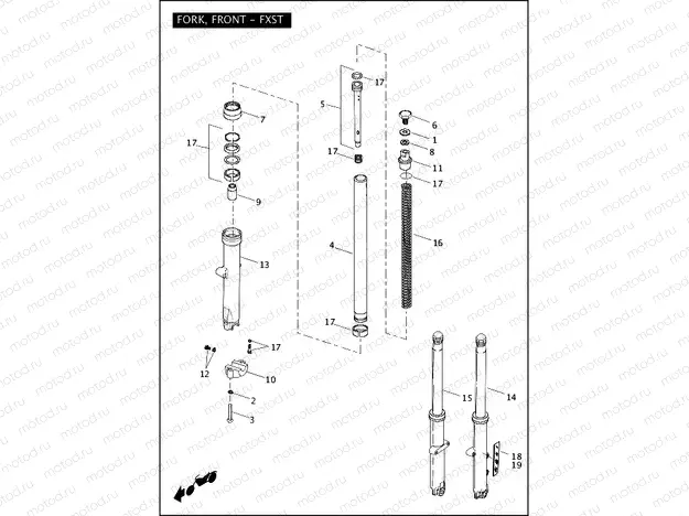 FORK, FRONT - FXST
