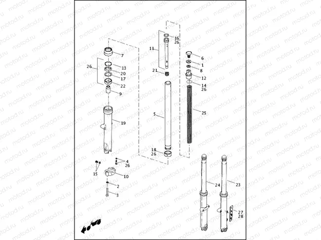 FORK, FRONT - FXST