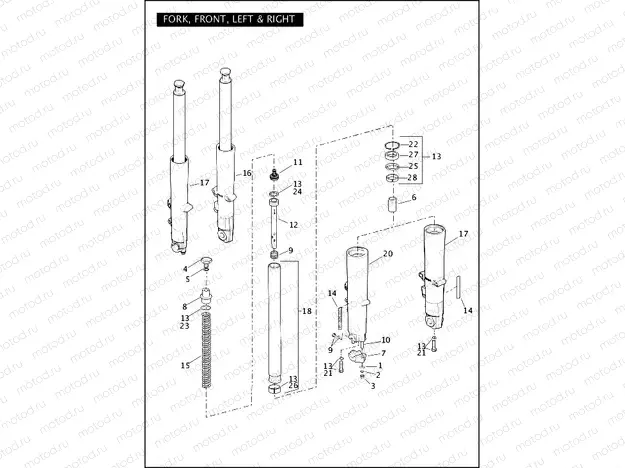 FORK, FRONT, LEFT & RIGHT