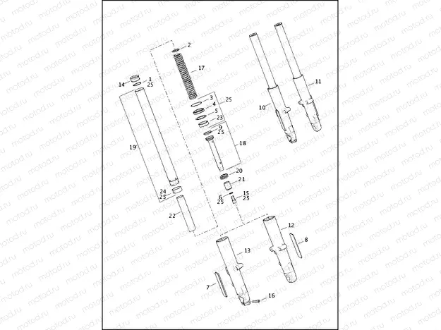 FORK, FRONT - LOW