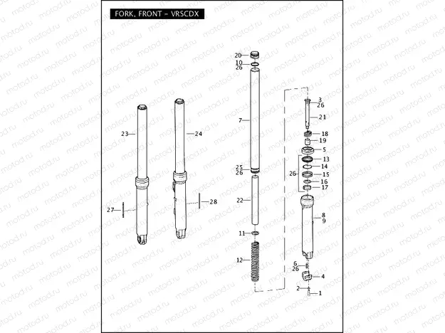 FORK, FRONT - VRSCDX