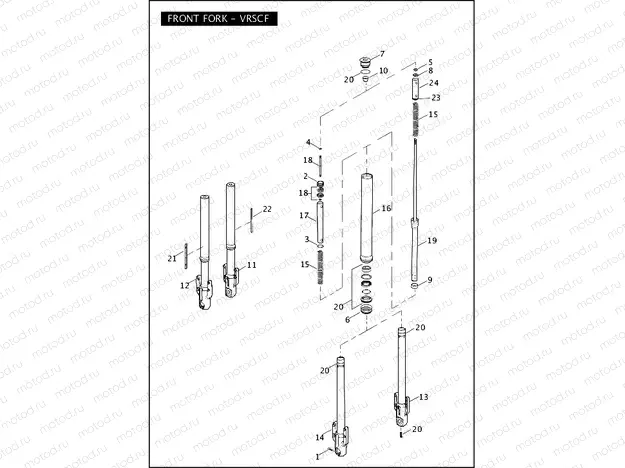 FORK, FRONT - VRSCF