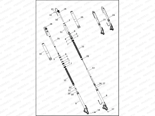 FORK, FRONT-WITH ADAPTIVE RIDE HEIGHT (ARH)