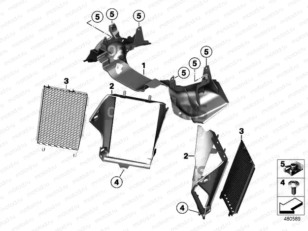 FORK PARTITION WITH AIR DUCT