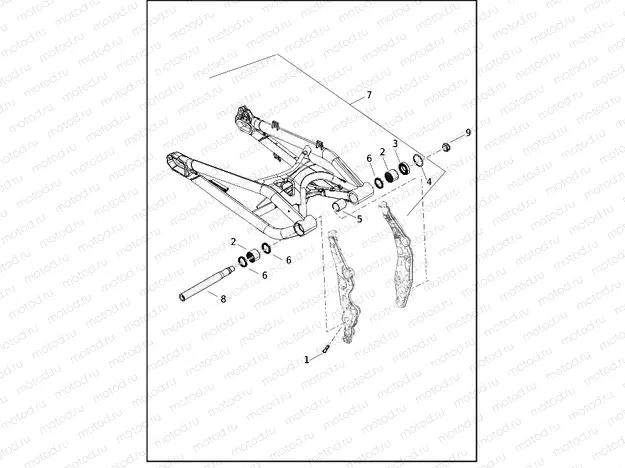 FORK, REAR