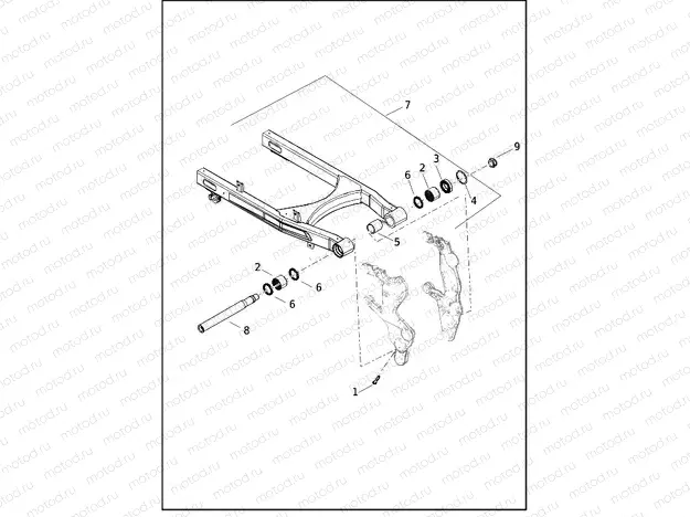 FORK, REAR