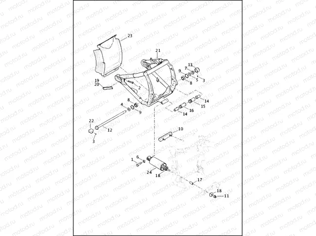 FORK, REAR AND SHOCK ABSORBERS