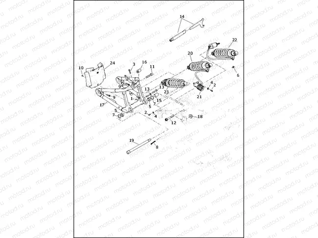 FORK, REAR AND SHOCK ABSORBERS
