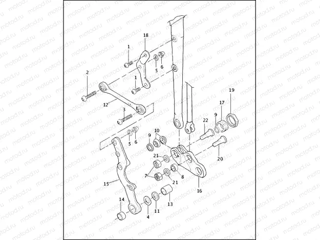 FORK ROCKERS & CALIPER MOUNTING - FLSTS