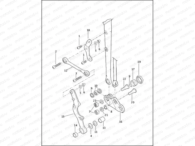 FORK ROCKERS & CALIPER MOUNTING - FLSTS