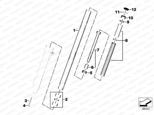 Fork tube / shock / spring