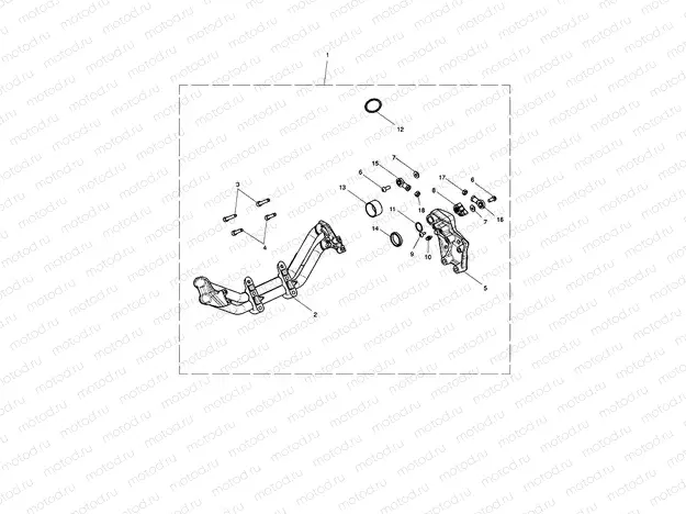 Forward Controls Mount Kit - 854156 >