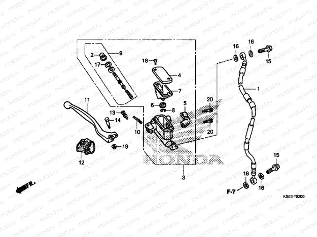 FR. BRAKE MASTER CYLINDER