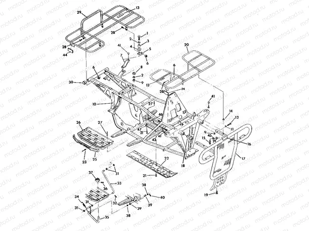 FRAME ASSEMBLY w/RACKS 350 2X4 / W927539 (4922882288003A) | FRAME ASSEMBLY w/RACKS 350 2X4 / W927539 (4922882288003A)