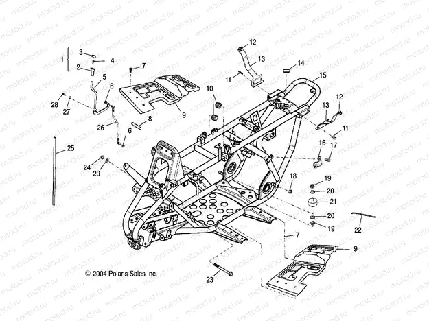 FRAME BODY - A05PB20AA/AB/AC/AD (4999659965B03) | FRAME BODY - A05PB20AA/AB/AC/AD (4999659965B03)