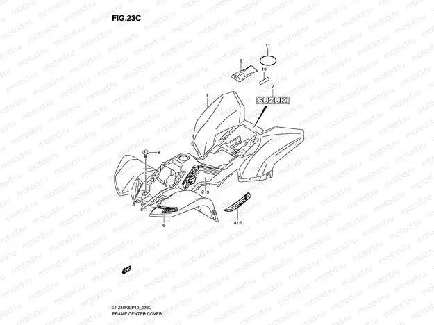 FRAME CENTER COVER (LT-Z50ZL0)