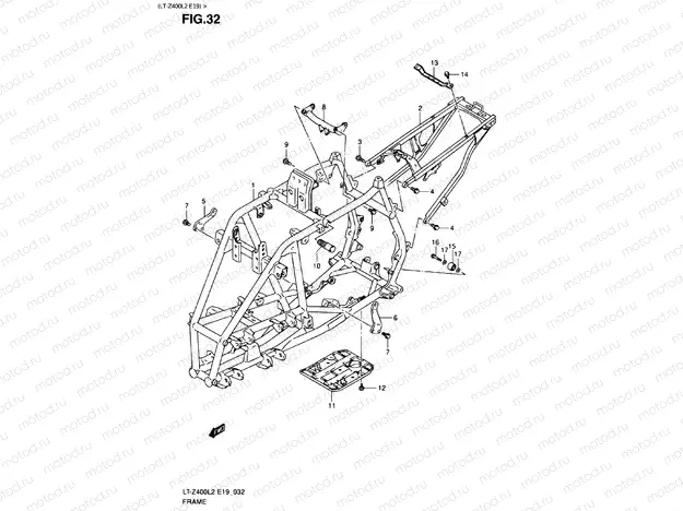 FRAME - COVER (LT-Z400L2 E19)