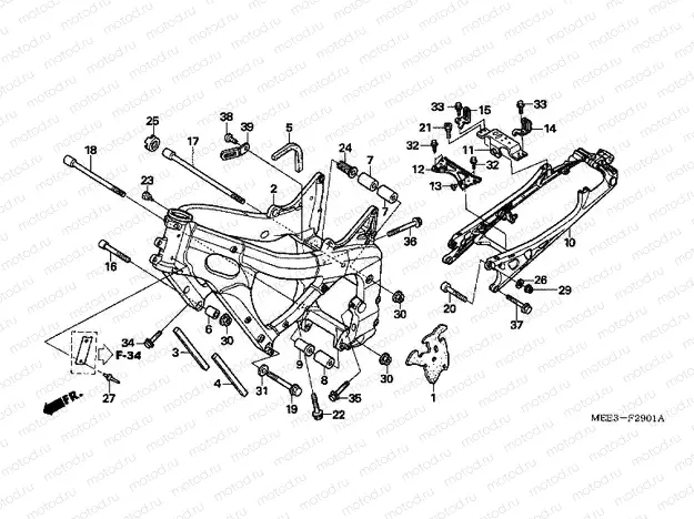 FRAME FRAME F-29-1 (CBR600RR5 / 6)
