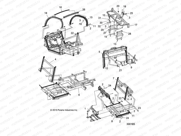 FRAME | FRAME, MAIN FRAME (FROM 3/16/16) - L16G2/4/6 ALL OPTIONS