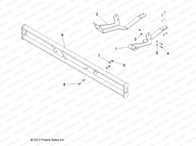 FRAME | FRAME, OPTIONS, BUMPER and MOUNT, FRONT, RUGGED, US - L15G2/4/6 ALL OPTIONS (49GEMOPTIONS13BUMPERFRT)