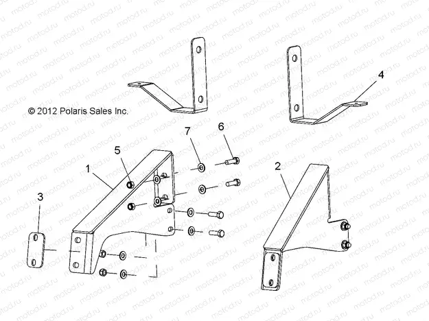 FRAME | FRAME, OPTIONS, BUMPER, BRACKET, REAR - L15G6A (49GEMOPTIONS11BRKTRR)