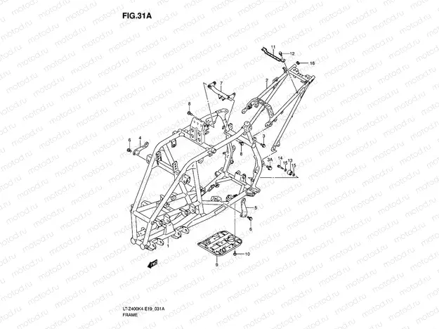 FRAME (MODEL K5/K6/K7)