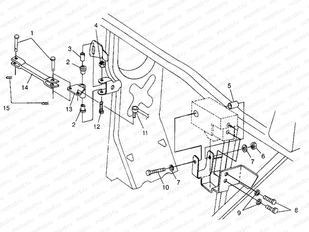 FRAME MOUNTING  XPLORER 500 W97CD50A (4941354135C001) | FRAME MOUNTING  XPLORER 500 W97CD50A (4941354135C001)