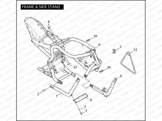 FRAME & SIDE STAND