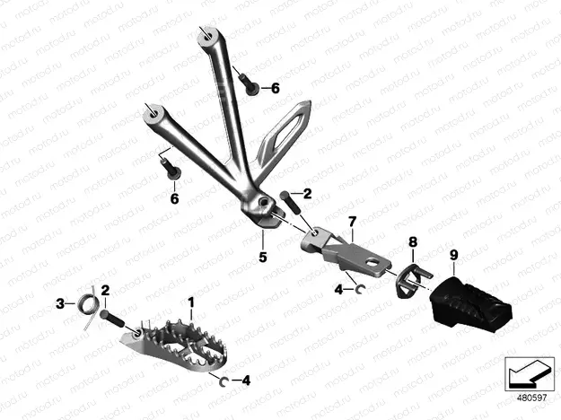 FRONT AND REAR FOOTPEG 2