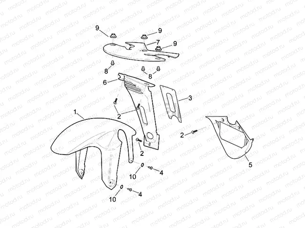 Front body - Front mudguard
