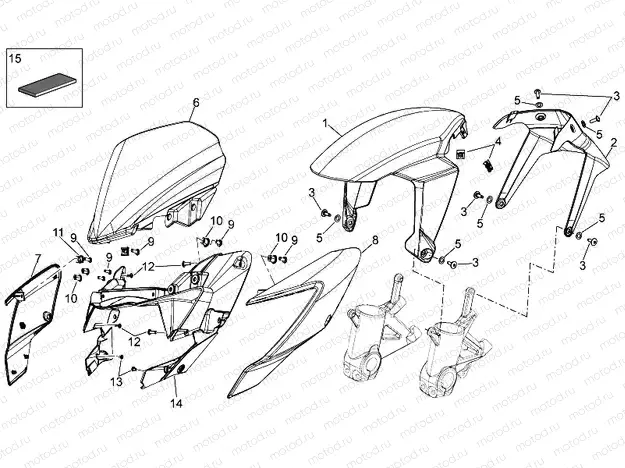 Front body - Front mudguard