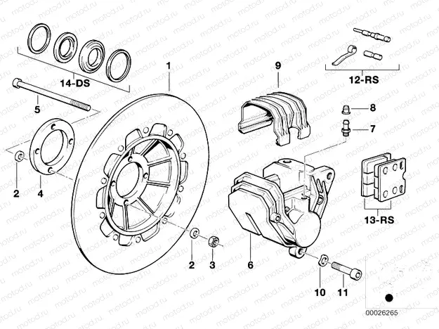 Front brake 1.disk