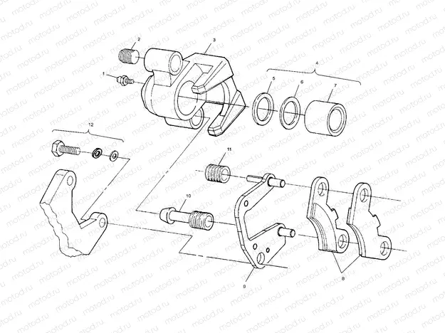 FRONT BRAKE - A00CK32AA (4954895489B007) | FRONT BRAKE - A00CK32AA (4954895489B007)