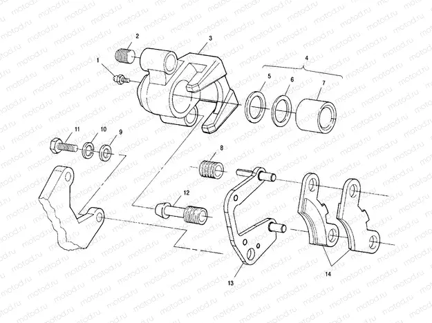 FRONT BRAKE - A01BA50AA (4963716371B003) | FRONT BRAKE - A01BA50AA (4963716371B003)