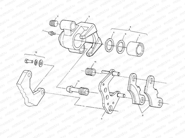 FRONT BRAKE - A01CK42AA (4964136413B005) | FRONT BRAKE - A01CK42AA (4964136413B005)