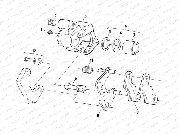 FRONT BRAKE - A02CK42AA/AB (4970327032B05) | FRONT BRAKE - A02CK42AA/AB (4970327032B05)