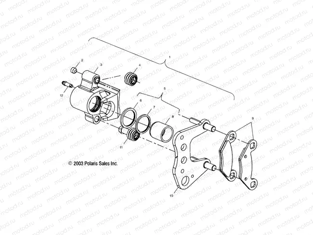 FRONT BRAKE - A04CH42AA/AE/AG (4986128612B09) | FRONT BRAKE - A04CH42AA/AE/AG (4986128612B09)